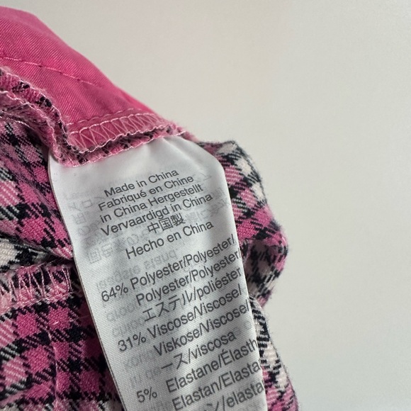 J.Crew Womens Size 2 Cameron Slim Crop Pant In Pink Plaid Print - Picture 4 of 4